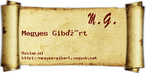 Megyes Gibárt névjegykártya